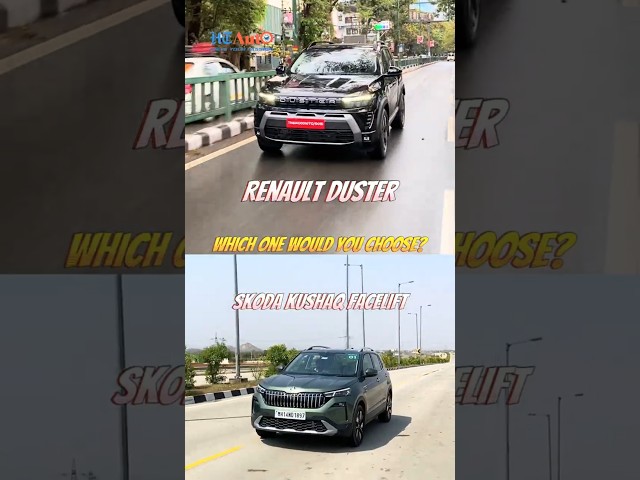 Renault Duster vs Skoda Kushaq facelift: Which one would you choose #shorts