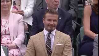 Beckham among sporting legends in Royal Box - Wimbledon 2014 video