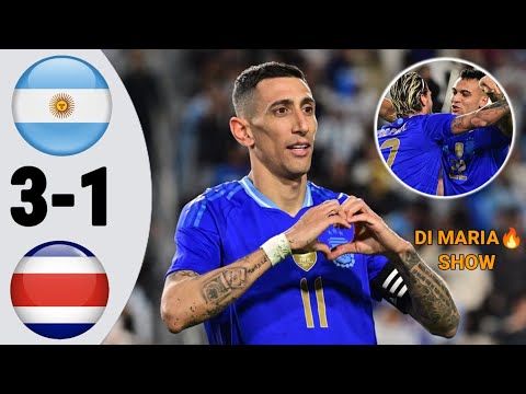Argentina vs Costa Rica 3-1 | Extended Highlight and Goals- Friendly 2024 HD