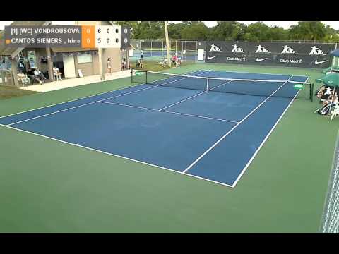 NJT Int Masters - VONDROUSOVA - CANTOS SIEMERS 7-5, 6-0