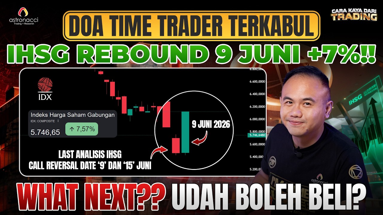 CONGRATS YANG CUAN! IHSG HIT TARGET DAN REVERSAL. Akan kah masih bisa lanjut turun lagi?