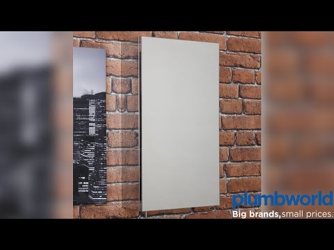 Vasari stainless steel bathroom mirror cabinet