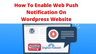 How to enable web push notification on wordpress website - PushAlert  - webpushr