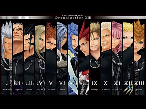 KH II FM [Critical Mode] All Data Organization vs Fenrir Berserk Charge & Negative Combo