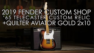 Video thumbnail for "Pick of the Day" - 2019 Fender CS 65 Telecaster Relic and Quilter Aviator Gold by Emerald City Guitars