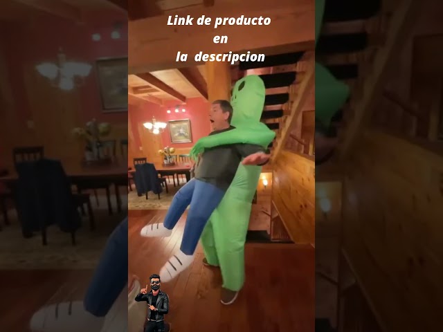Vídeo relacionado con AYBUY Disfraz Inflable Alien Hinchable Verde para Niño, Divertido para Fiesta, Carnaval, Halloween, Cosplay, Cumpleaños, Navidad, Mardi Gras, 110-145 cm
