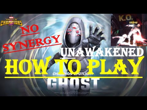 How To Play Ghost Unawakened & with NO SYNERGY! MCOC (No Suicides)