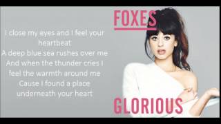 Foxes - Glorious (Lyrics)