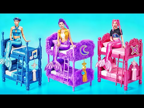 Kpop Demon Hunters Mermaid Room Makeover! We Build Secret Room For Huntrix!