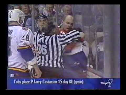 1997 Playoff. First Round. St. Louis Blues vs. Detroit Red Wings. Game 4. April 22, 1997.