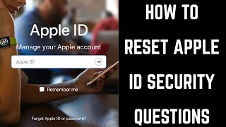 How to Reset Apple ID Security Questions