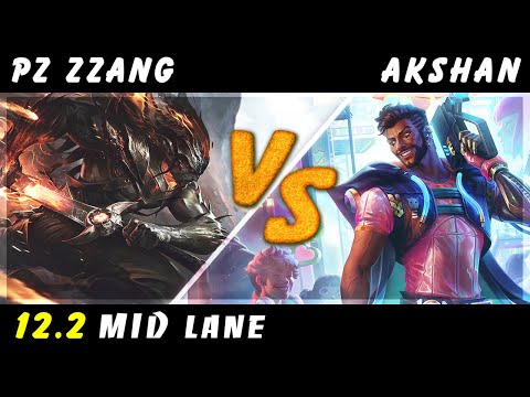 Pz Zzang - Yasuo vs Akshan MID #2 Patch 12.2 - Yasuo Gameplay