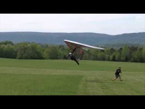 How to land a topless hang glider