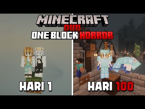100 Hari di Minecraft HORROR ONE BLOCK