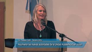 Lic. Natalia Collm - Asunción autoridades de la UASJ