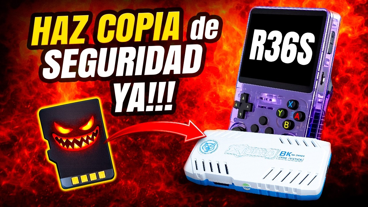 Cómo CREAR y RESTAURAR una COPIA de seguridad de la MicroSD de consolas r36s anbernic o gamestick