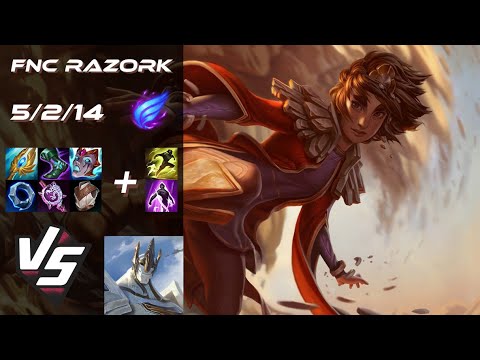 Fnatic Razork MID Taliyah vs Galio - EU Challenger Patch 25.S2.3