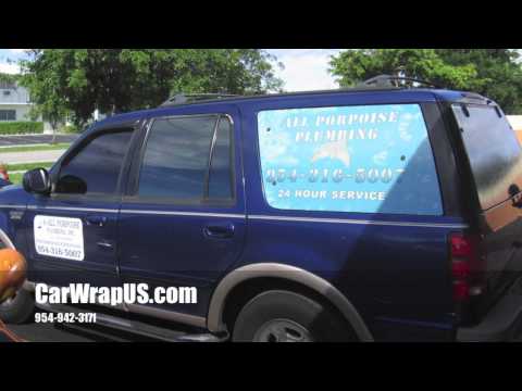 Ford Explorer 3M Vinyl Partial Wrap All Purposes Services Fort Lauderdale