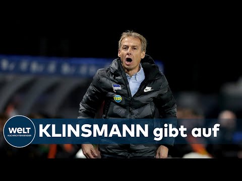 KLINSMANN gibt Rücktritt als Hertha BSC Cheftrainer bekannt