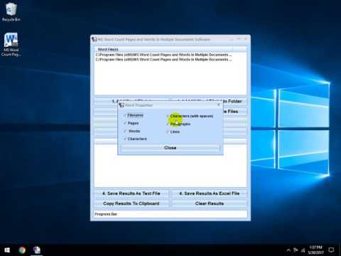 MS Word Count Pages and Words In Multiple Documents Software