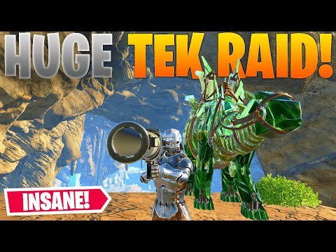DUO RAIDING a HUGE TEK BASE! - ARK