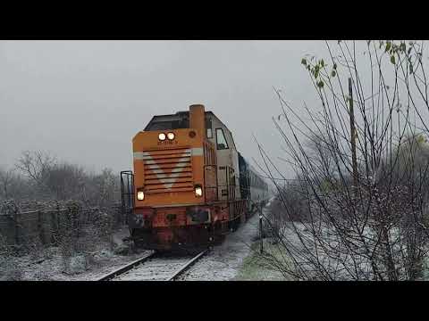 ❄️❄️❄️ IR 687 "Somes EuroCity" si IRN 1741 in Satu Mare/❄️❄️❄️IR 687 &IRN 1741 in Satu Mare/2022