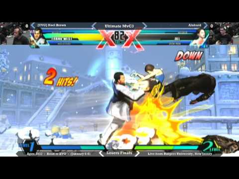Apex 2012 - UMvC3 LF - [UVG] Noel Brown VS Alukard