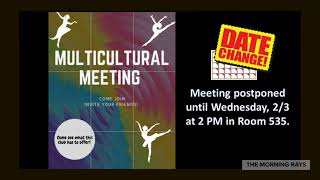 The Morning Rays - Tuesday, January 26, 2021