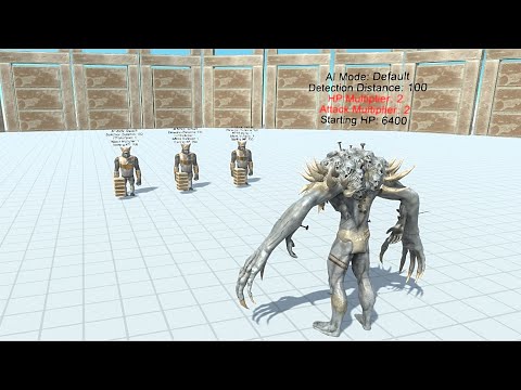 3x Ghor Hammer VS Boss Lv.2 - Animal Revolt Battle Simulator