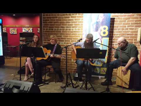 Rabbi G and Rebecca Glusman at Acoustic Shabbat