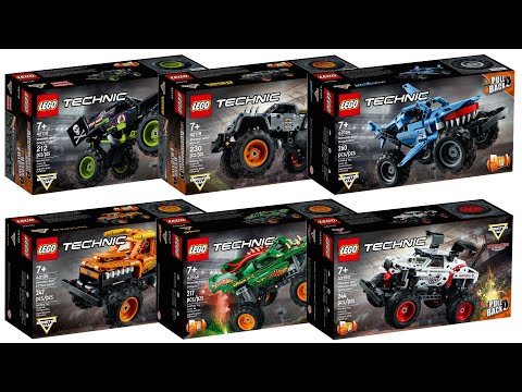 ALL LEGO Technic Monster Jam Monster Truck sets Compilation/Collection Speed Build