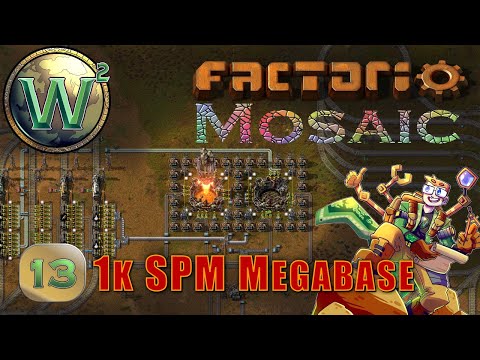 Factorio Mosaic 1k SPM Megabase, Episode 13: Debugging 1k SPM - Let's Play, Stream