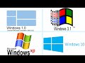Windows 1 0 Windows 3 1 Windows XP Windows 10 Logo In MS Paint Draw Home Proffesional NT Edition How