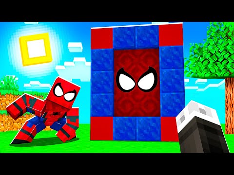 ENTRO NEL PORTALE DI SPIDERMAN SU MINECRAFT