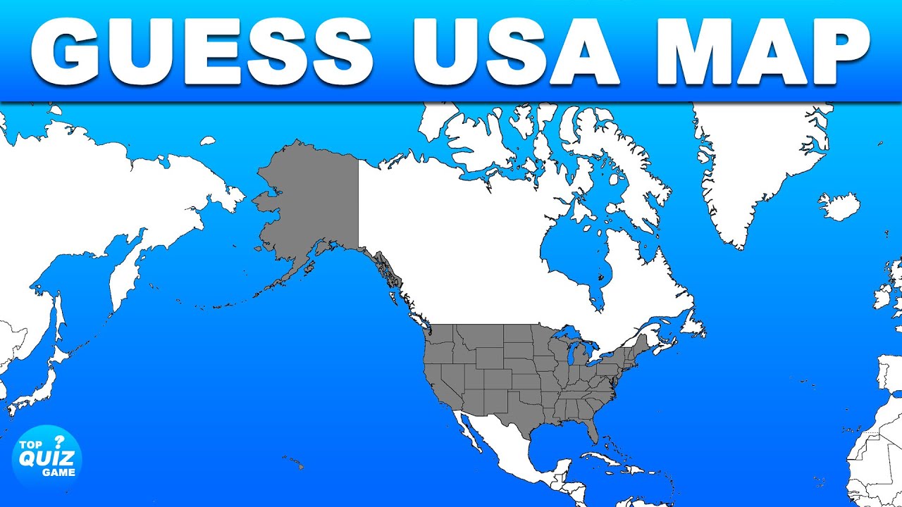 Guess All States On United States Map - Quiz Guess The Country