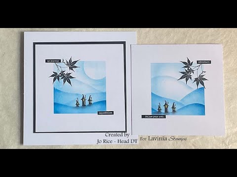 New Mini Hill Masks and Sticker Stencils by Jo Rice - A Lavinia Stamps Tutorial