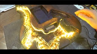 I Built  magma guitar with epoxy resin and glass.【chapter1】