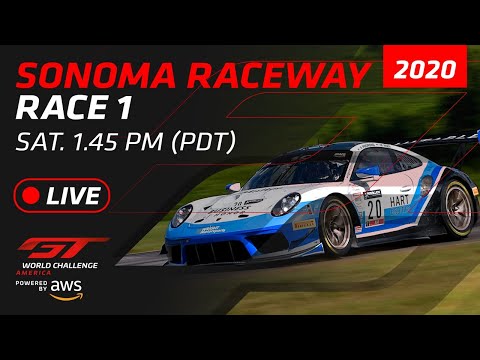 2020年 ブランパンGTワールドチャレンジ・アメリカ（ソノマ） レース1ライブ配信動画