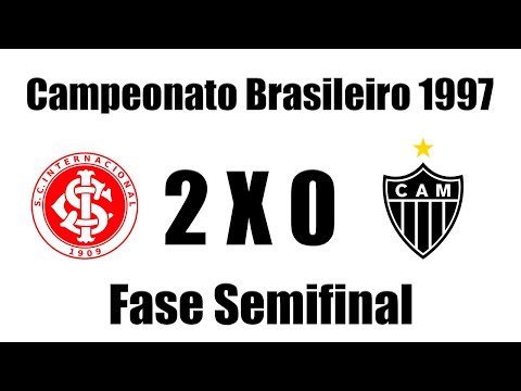 Internacional 2 x 0 Atlético MG - Campeonato Brasileiro 1997 (Fase Semifinal) - JOGO COMPLETO