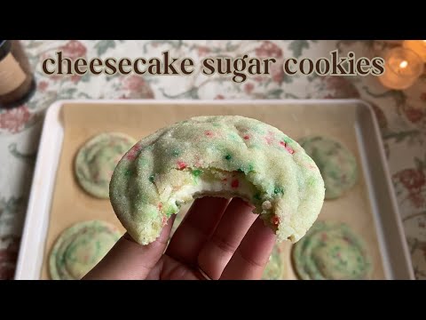 Soft Cheesecake Sugar Cookies ♡ Bake With Me