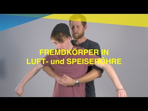 Fremdkörper in Luft- oder Speiseröhre | M-A-U-S Erste Hilfe Kurs | Video Tutorial