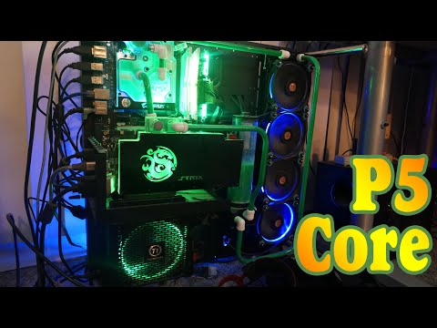 Cool Custom Home Built LIQUID COOLED GAMING PC - Thermaltake P5 Core - Asus Strix Water Block