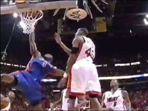 Ben Wallace Dunks On Rasual Butler (2005 ECF)