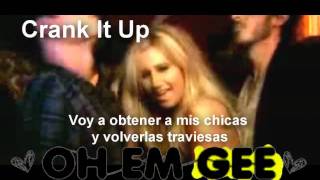 ☮  Crank It Up  Ashley Tisdale (spanish version) Lyrics thequeenmine :D