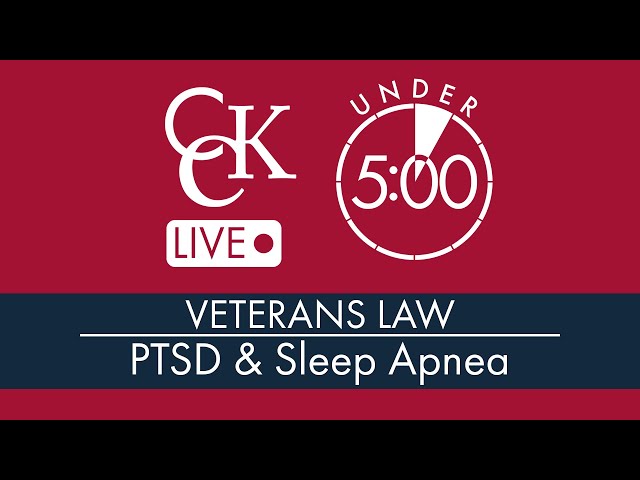 VA Rating for Sleep Apnea Secondary to PTSD