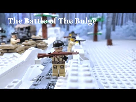 The Battle of The Bulge - Ardennes Counteroffensive - Lego WW2 - Stopmotion