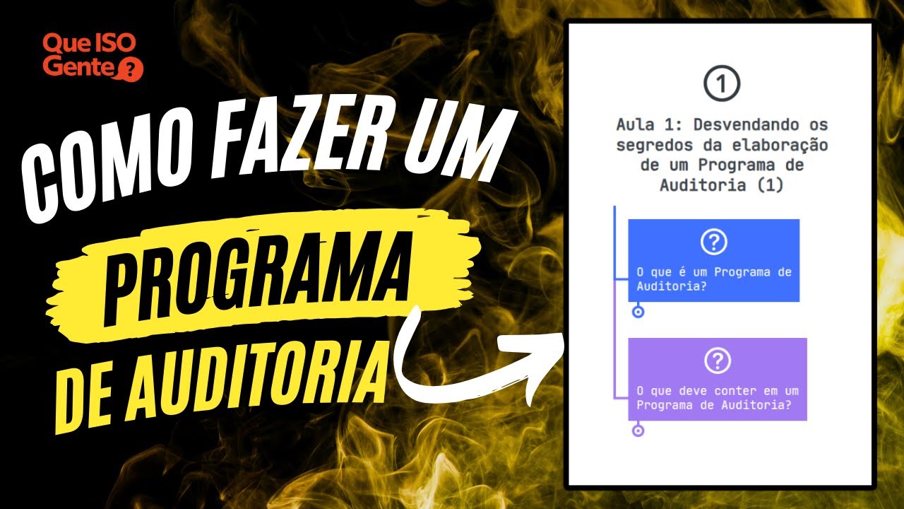 Como fazer um programa de auditoria?