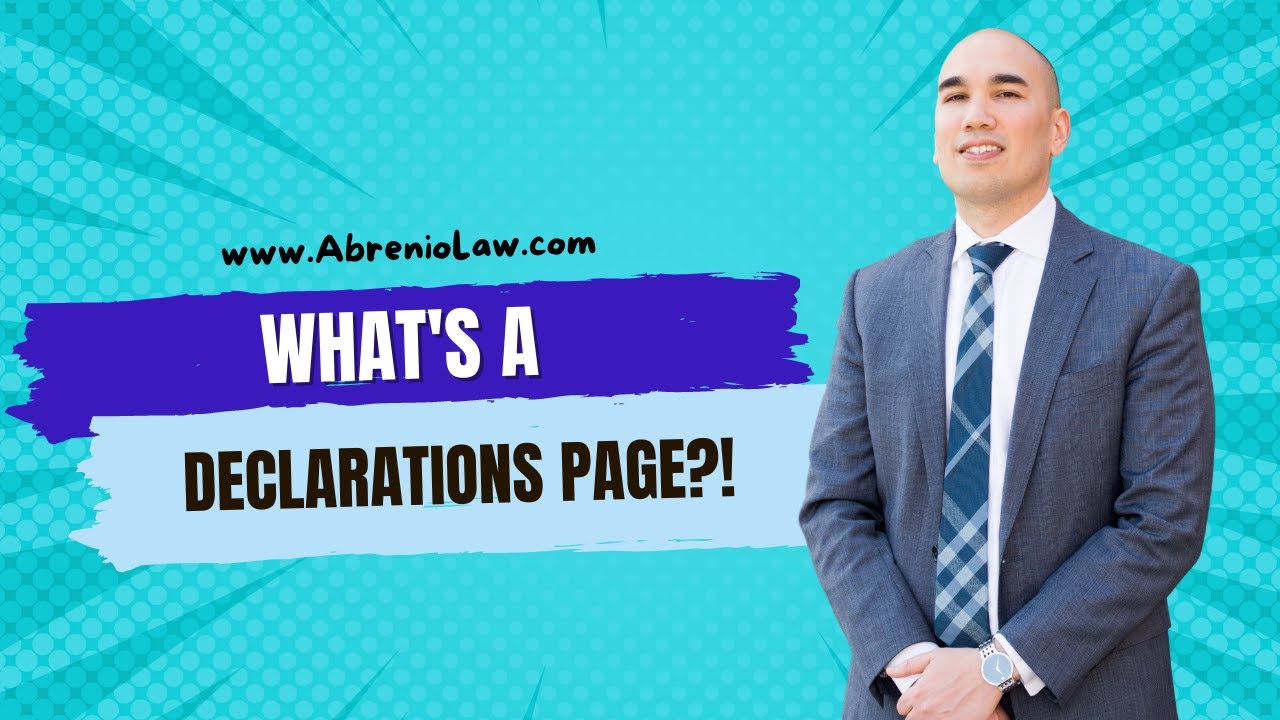 How to read your car insurance declarations page (aka insurance summary page).