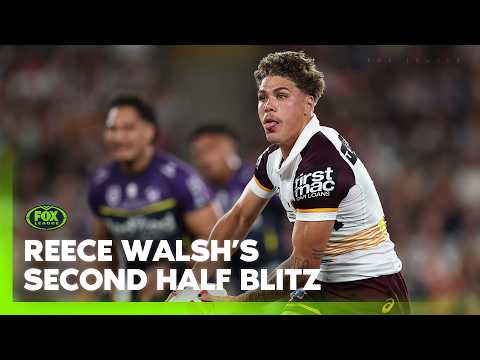 Every Reece Walsh touch in the Broncos’ epic second half comeback Grand Final Win | Fox League