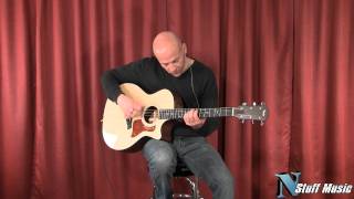 Video thumbnail for Taylor 314-CE Grand Auditorium Cutaway Acoustic-Electric Guitar by N Stuff Music